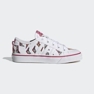 adidas NIZZA J Cloud White / Cloud White / Wild Pink (FY8433)