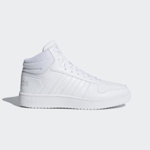 adidas Hoops 2.0 Mid Schuh Cloud White / Cloud White / Cloud White (B42099)