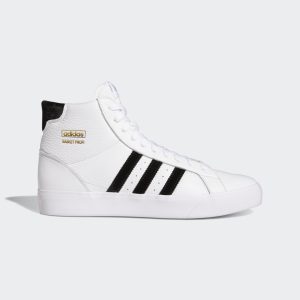 adidas Basket Profi Schuh Cloud White / Core Black / Gold Metallic (GZ8552)