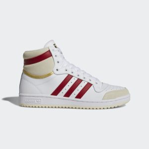 adidas Top Ten Schuh Cloud White / Team Victory Red / Cream White (S24133)