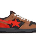 A Bathing Ape Bape SK8 Sta Brown Orange