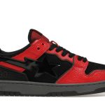A Bathing Ape Bape SK8 Sta Red Black
