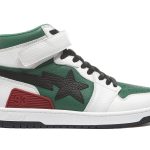 A Bathing Ape Bape SK8 Sta White Green