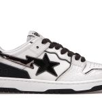 A Bathing Ape Bape SK8 Sta White Silver