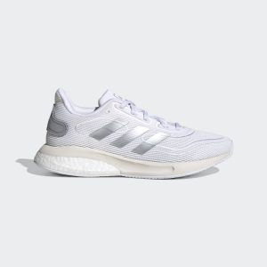 adidas Supernova Laufschuh Cloud White / Silver Metallic / Chalk White (FW9112)
