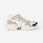 Kenzo Off-White and Grey Inka Sneakers (FA65SN300L69)