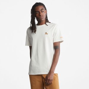 Timberland T-shirt Mit Stiefel-log Weiß (A2FBDCM9)