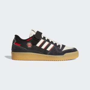 adidas Forum 84 Low Midwest Kids Schuh Core Black / Cream White / Red (GW0035)