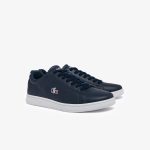 Lacoste Herren Trikolor-Sneakers CARNABY Blau (43SMA0021-21B)