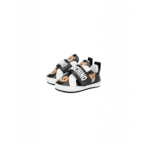 Moschino Sneakers Aus Nappaleder Allover Teddy Bear (MNT68712MK177)