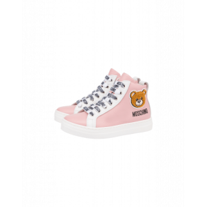 Moschino High Sneakers Aus Kalbsleder Teddy Patch (MNT68854MK036)