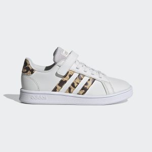 adidas Grand Court Schuh Cloud White / Cloud White / Champagne Met. (FZ3516)