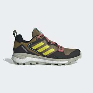 adidas TERREX Skychaser 2.0 Wanderschuh Brown Malt / Acid Yellow / Acid Mint (FZ2524)