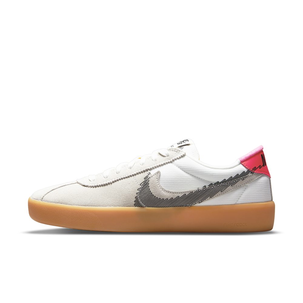 Nike SB Bruin React T Skateboardschuh – Weiß Weiß (CV5980-101)