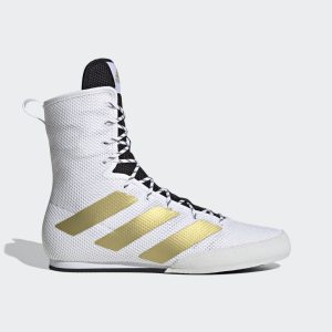 adidas Box Hog 3 Schuh Cloud White / Gold Metallic / Core Black (FX0562)