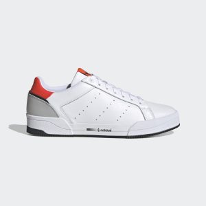 adidas Court Tourino Schuh Cloud White / Semi Solar Red / Grey Two (GZ9245)
