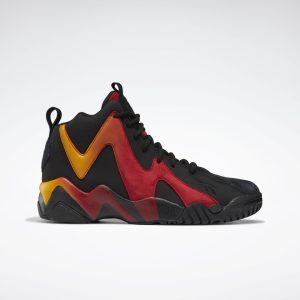 Reebok Kamikaze II Black / Flash Red / Semi Solar Gold (H01318)