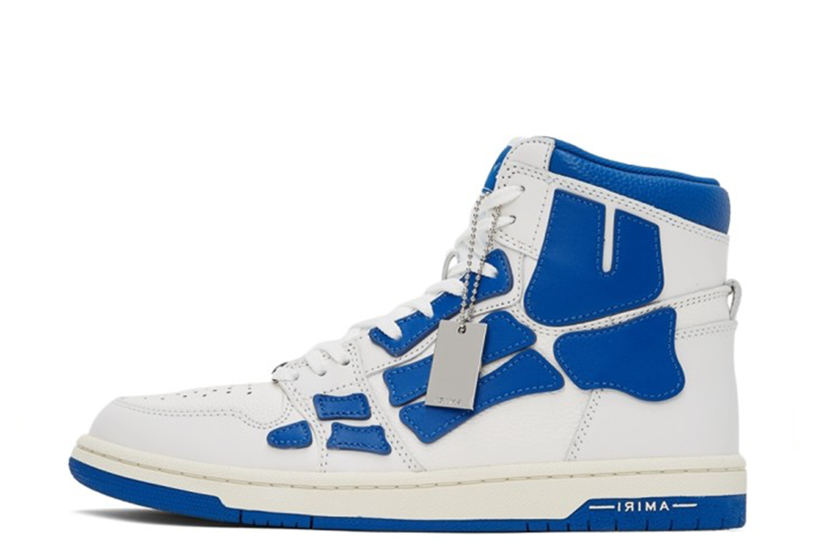 Amiri  Skel Panelled High Top White/Blue (MFS002123)