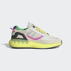 adidas ZX 5K BOOST Schuh Wonder White / White Tint / Acid Yellow (GV7704)