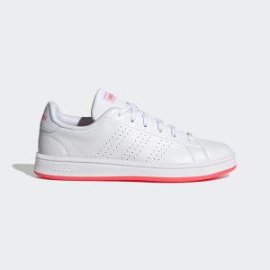 adidas Advantage Base Schuh Cloud White / Cloud White / Signal Pink (FW0987)
