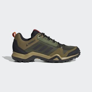 adidas TERREX AX3 Wanderschuh Wild Pine / Vivid Green / Vivid Red (FX4593)