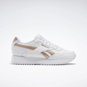 Reebok Royal Glide Ripple Double White / Rose Gold / White (FZ0967)