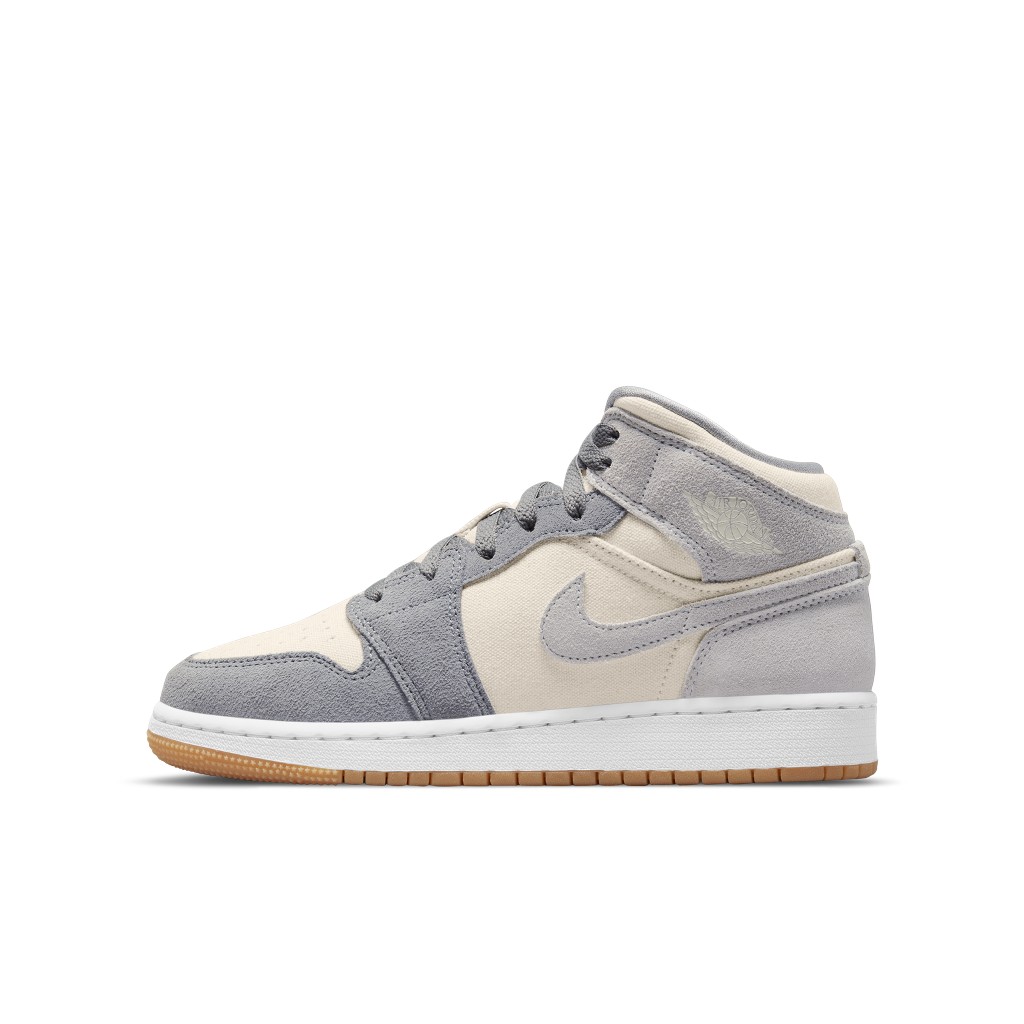 Air Jordan  1 Mid SE Coconut Milk Particle Grey (GS) (DN4346-100)