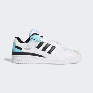 adidas Forum Exhibit Low Schuh Cloud White / Core Black / Pulse Aqua (GZ5390)