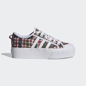 adidas HER Studio London Nizza Platform Schuh Multicolor / Cloud White / Collegiate Burgundy (H00530)