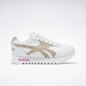 Reebok Royal Classic Jogger 2 Platformschoenen Cloud White / Cloud White / Gold Metallic (H01028)