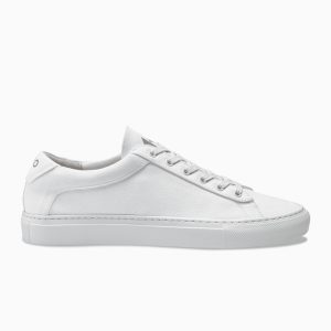 KOIO Women’s Low Top Bianco Canvas White Leather Canvas Capri White (CABC)