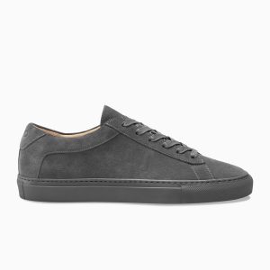 KOIO Women’s Low Top Roccia Grey Leather Suede Capri Grey (CARO)