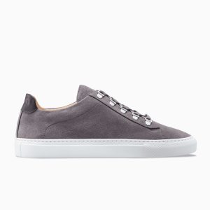 KOIO Women’s Low Top Strada Grey Leather Suede Gavia Grey (GAST)