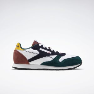 Reebok Classic Leather Cloud White / Vector Navy / Forest Green (FX2763)