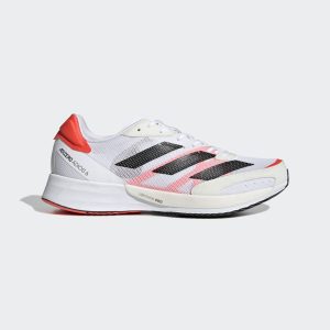 adidas Adizero Adios 6 Laufschuh Cloud White / Core Black / Solar Red (FY4073)