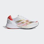 adidas Adizero Adios 6 Tokyo Laufschuh Cloud White / Gold Metallic / Solar Red (FY4074)