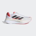 adidas Adizero Boston 10 Laufschuh Cloud White / Core Black / Solar Red (FY4080)