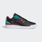 adidas Forum Exhibit Low Schuh Core Black / Victory Crimson / Glory Green (H01912)