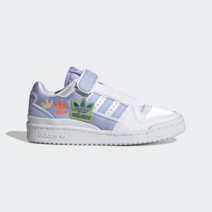 adidas Forum Plus Schuh Cloud White / Violet Tone / Acid Orange (H05117)