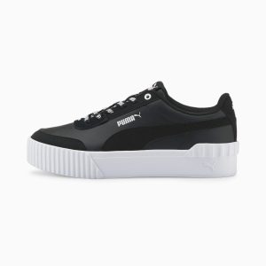 Puma Carina Lift Logomania Damen Schwarz (384925-02)