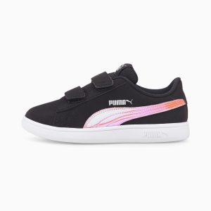 Puma Smash v2 Holo V Kinder Schwarz (385575-02)