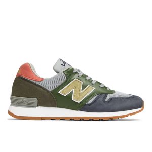 New Balance  Herren MADE UK 670 – Grün/Grau/Pink, Grün/Grau/Pink (M670SPK)