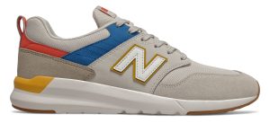New Balance Herren MS009 – Beige/Blau/Rot, Beige/Blau/Rot (MS009RE1)