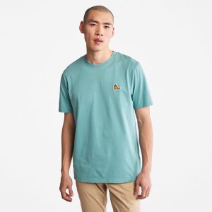 Timberland T-shirt Mit Stiefel-log Grün (A2FBDG99)
