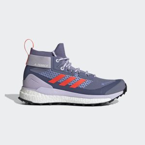 adidas TERREX Free Hiker GORE-TEX Wanderschuh Orbit Violet / Solar Red / Purple Tint (FZ3122)