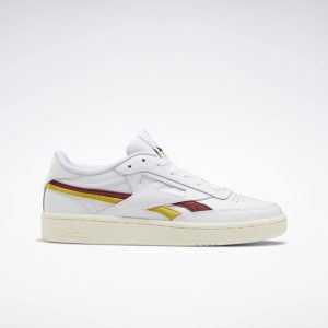 Reebok Club C Revenge White / Merlot / Utility Yellow (FY8975)
