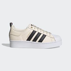 adidas Superstar Bold Schuh Wonder White / Core Black / Victory Crimson (H00636)