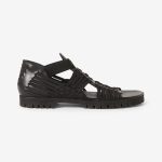 KENZO Sandales plates Greek en cuir (FB52SD190L66)