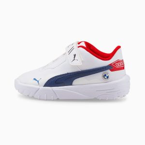 Puma BMW M Motorsport Drift Cat Delta Baby Motorsportschuhe Weiß/Blau (307121-02)