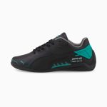 Puma Mercedes F1 Drift Cat Delta Jugend Motorsportschuhe Schwarz/Grün (306920-04)